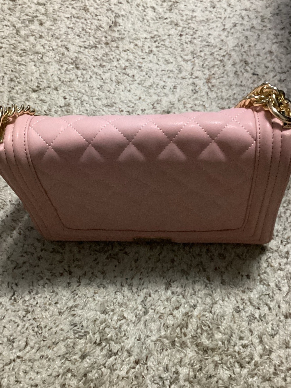 BCBG Pink Quilted Chain-Handle Crossbody New ! Never used 11x7.5